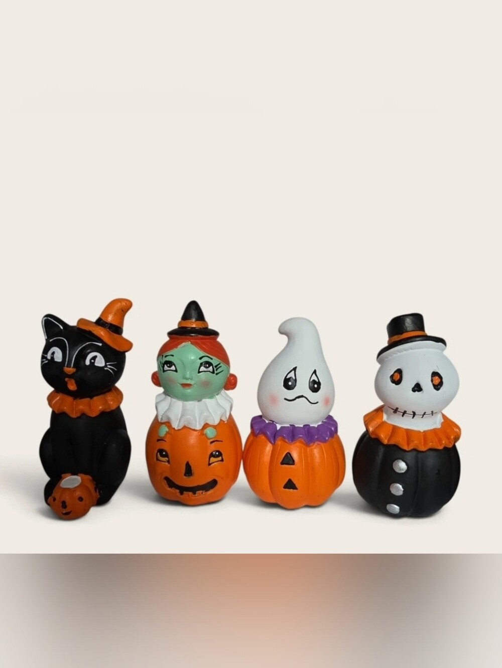 New Viral Whimsical DT Johanna Parker Halloween Figurines HTF Hand Painted